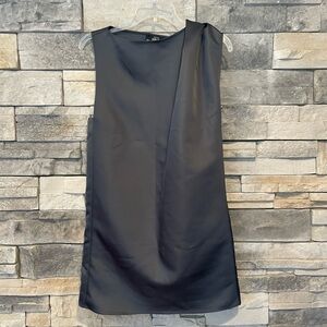 Mango Gray Satin Dress